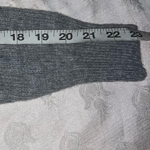 Vintage Shetland Crazy Horse, 100% Wool Gray Sweater Size Small - Picture 7 of 9